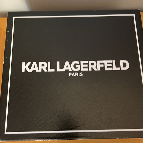 Karl Lagerfeld black faux-lined boots size 8.5 - Picture 9 of 10